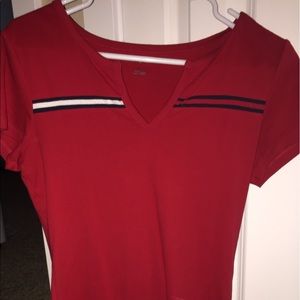 Red Tommy Hilfiger T-shirt